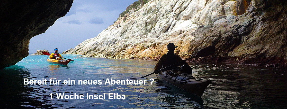 Abenteuer mit dem Kajak auf der Insel Elba.
